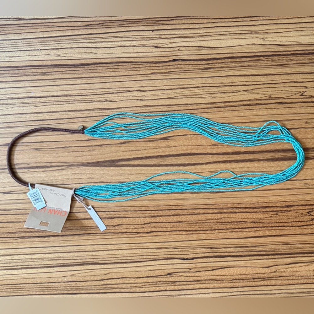 Chan Luu Turquoise Multi-Strand Beaded Necklace
